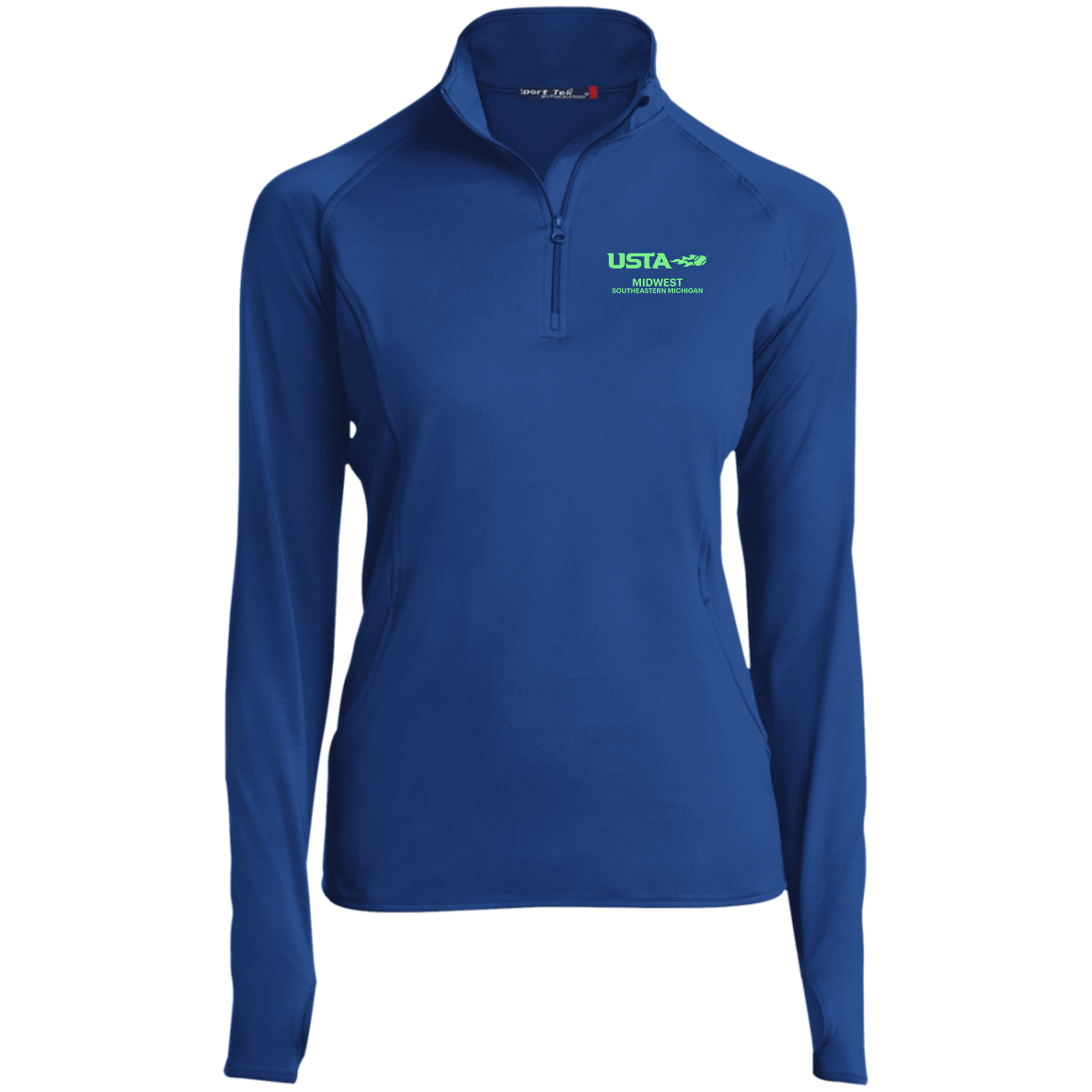 USTA SE Michigan Ladies' 1/2 Zip Performance Pullover