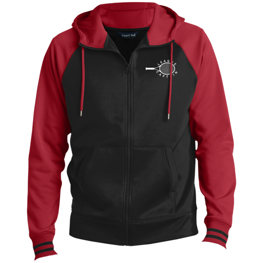 League Captain Men's Wicking Full-Zip Hooded Jacket