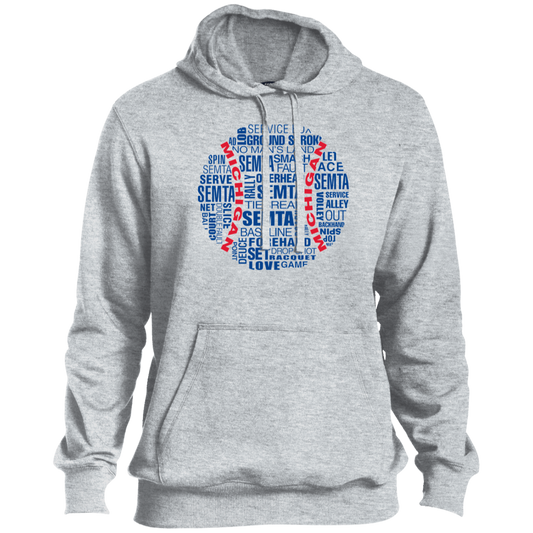 SEMTA Blue/Red Tennis Ball Men's Hoodie