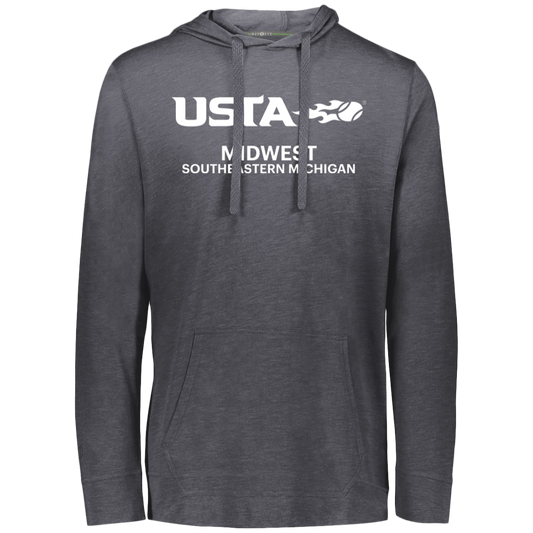 USTA Southeast Michigan Eco Triblend  Lightweight Hoodie