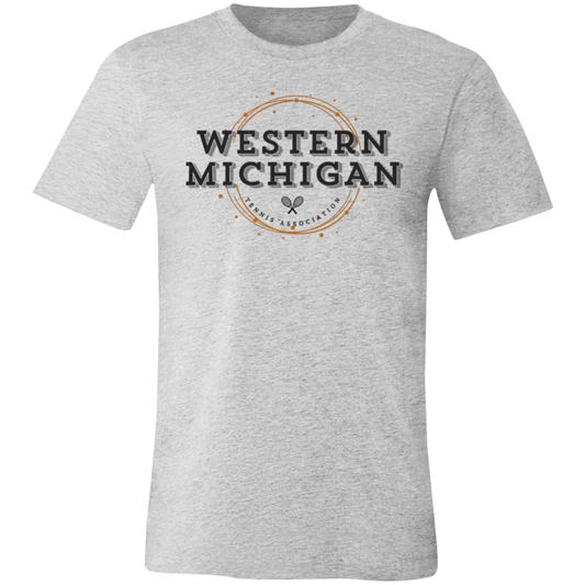 WMTA/USTA Double Logo  Unisex JerseyTee (USTA West Michigan logo on back)