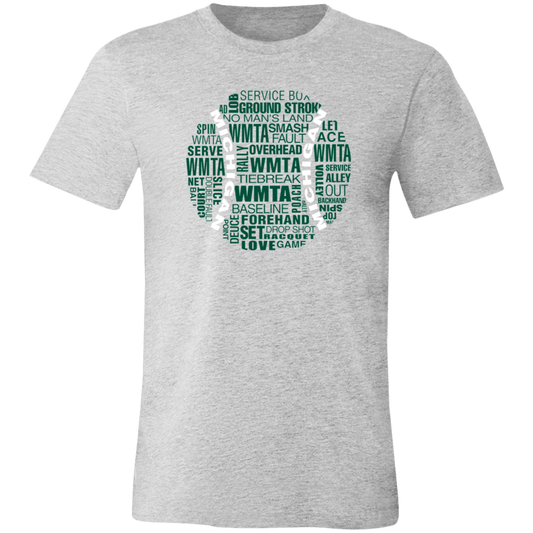 WMTA Green/White Tennis Ball Unisex Jersey Tee