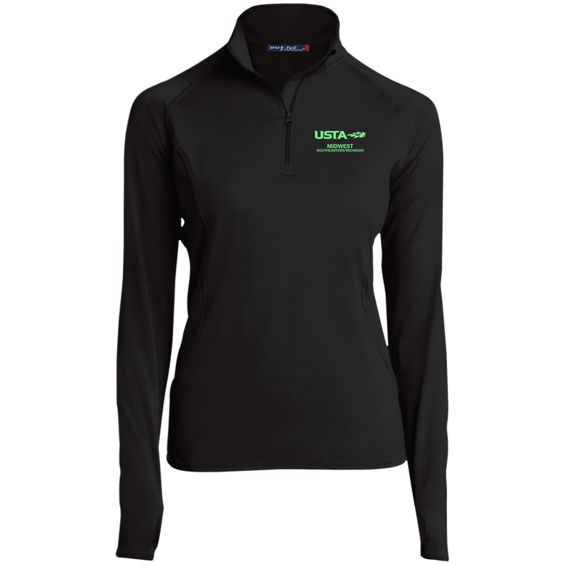 USTA SE Michigan Ladies' 1/2 Zip Performance Pullover