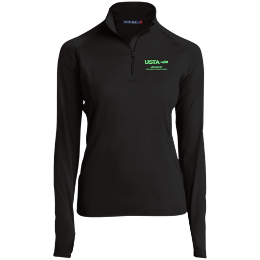 USTA SE Michigan Ladies' 1/2 Zip Performance Pullover