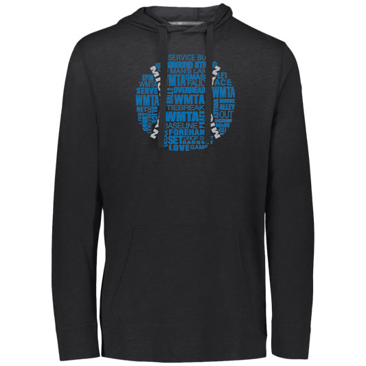 SEMTA Honolulu Blue/Silver Tennis Ball Lightweight Eco-Hoodie