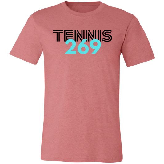 Tennis 269  Unisex Jersey Tee (USTA Western Michigan logo on back)