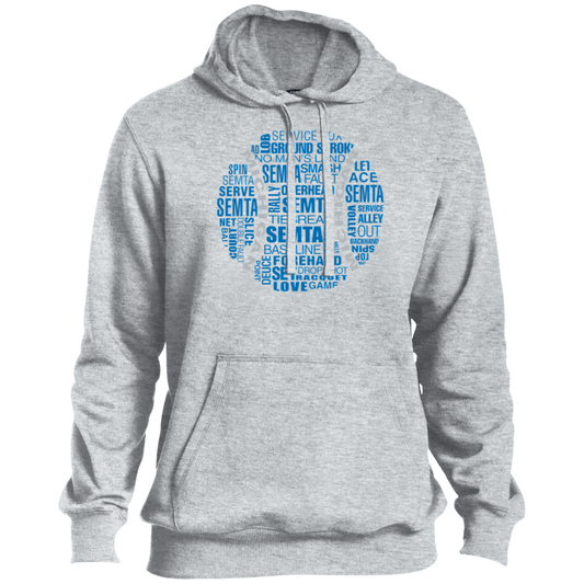 SEMTA Honolulu Blue/Silver Tennis Ball Men's Hoodie