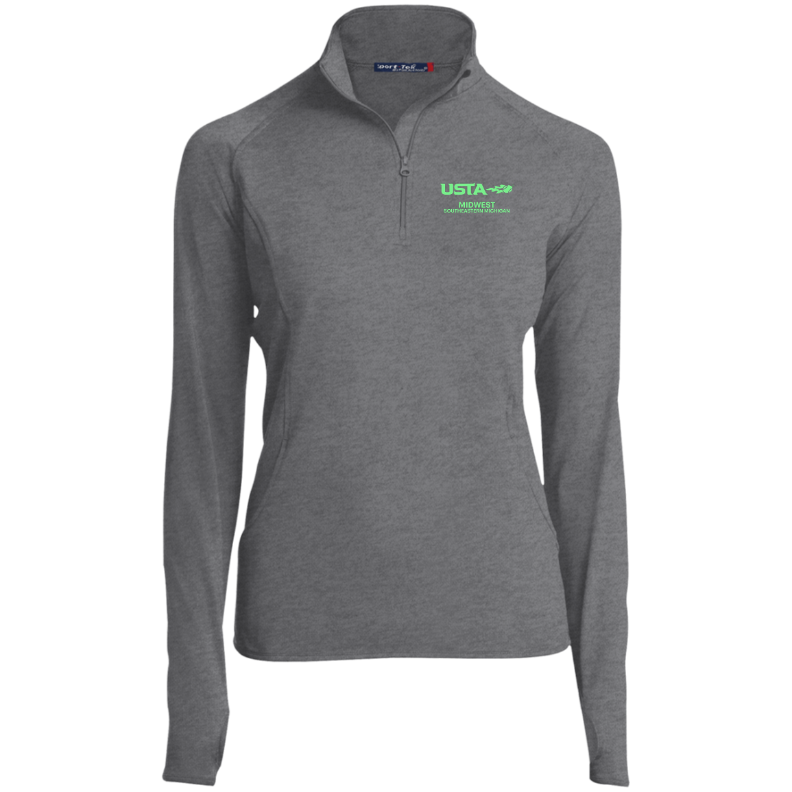 USTA SE Michigan Ladies' 1/2 Zip Performance Pullover