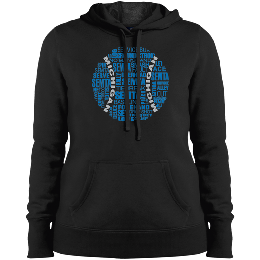 SEMTA Honolulu Blue/Silver Tennis Ball Women's Hoodie