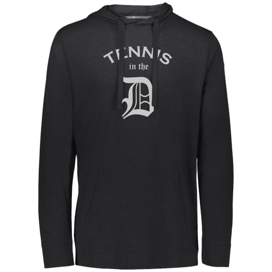 Double Logo Tennis in the D/USTA Eco Triblend Lightweight Hoodie