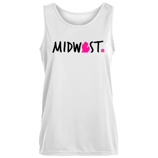 Midwest Mitten Pink Tennis Ladies’ Performance Tank