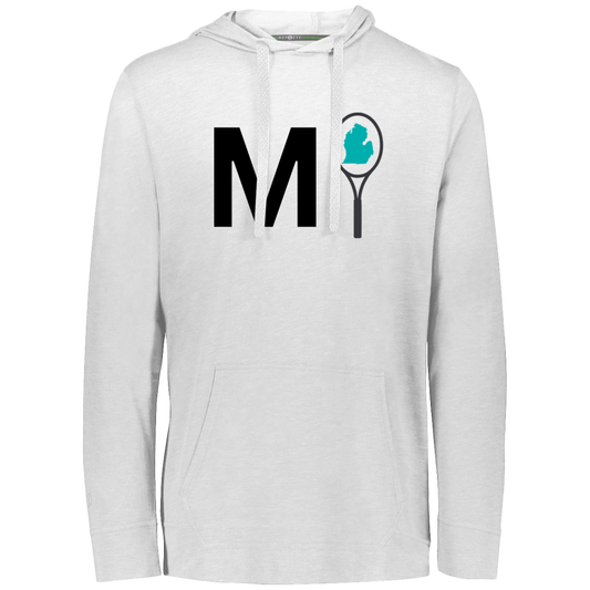 Double Logo MI Racquet/USTA Eco Triblend Lightweight Hoodie