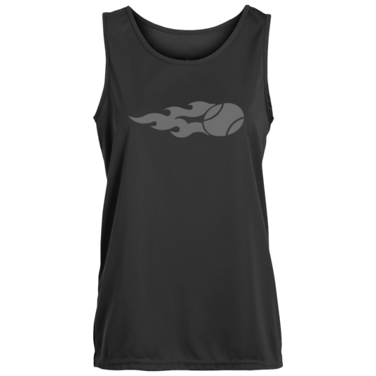 USTA Flaming Tennis Ball Ladies’ Moisture-Wicking Training Tank