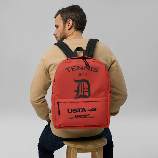 Tennis in the D / USTA Midwest logo Backpack